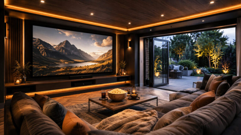 Garden Cinema Room Ideas for Family Movie Nights